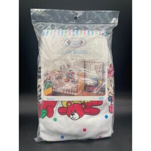 Vintage Mickey and Minnie Disney Babies Crib Ruffle Skirt